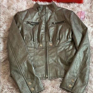 Arden B cropped metallic jacket